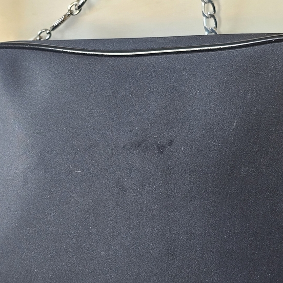 Chanel Black Travel Bag w/Chain Strap & Scarf Added - Picture 9 of 16